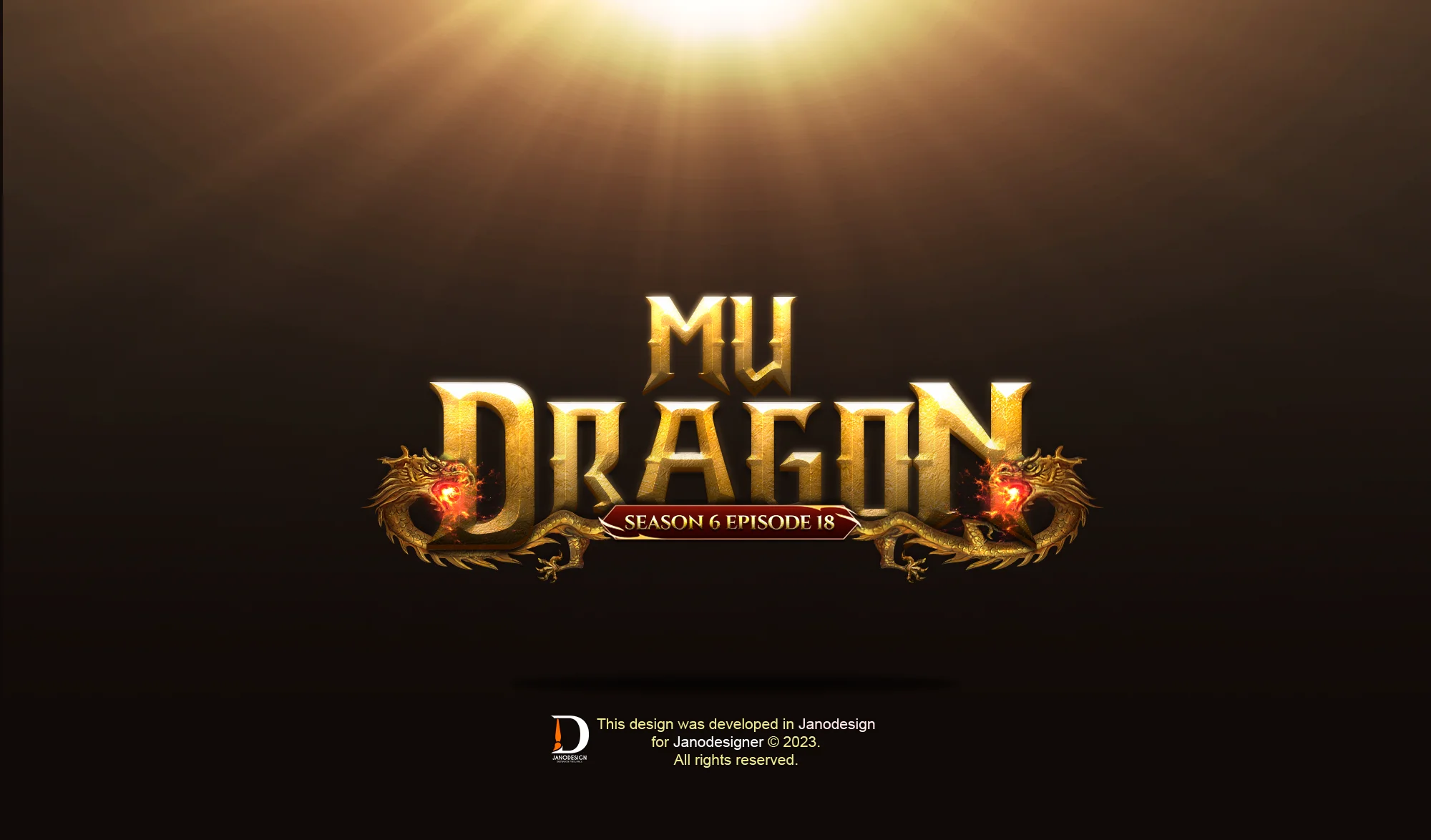 EDITABLE GAME LOGO - MU DRAGON